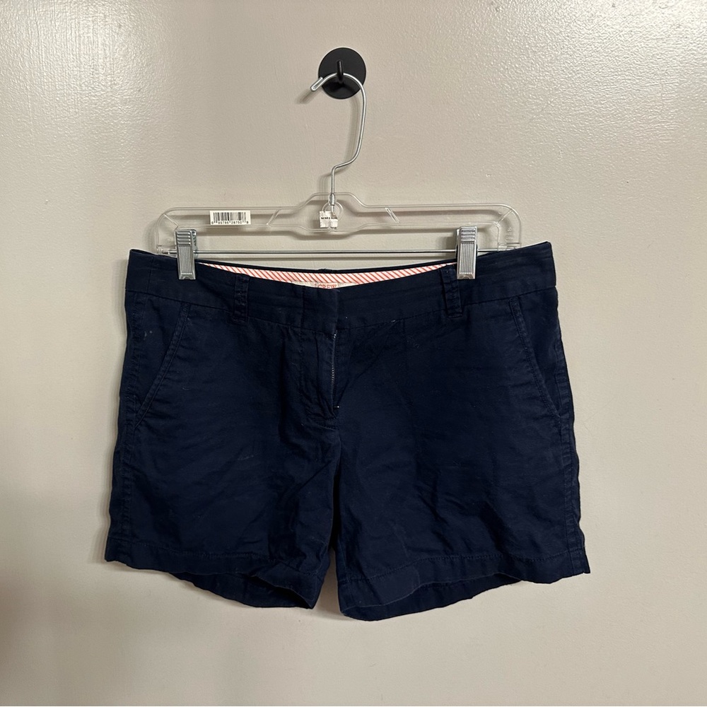Size 6 Navy Blue JCrew Chino Shorts